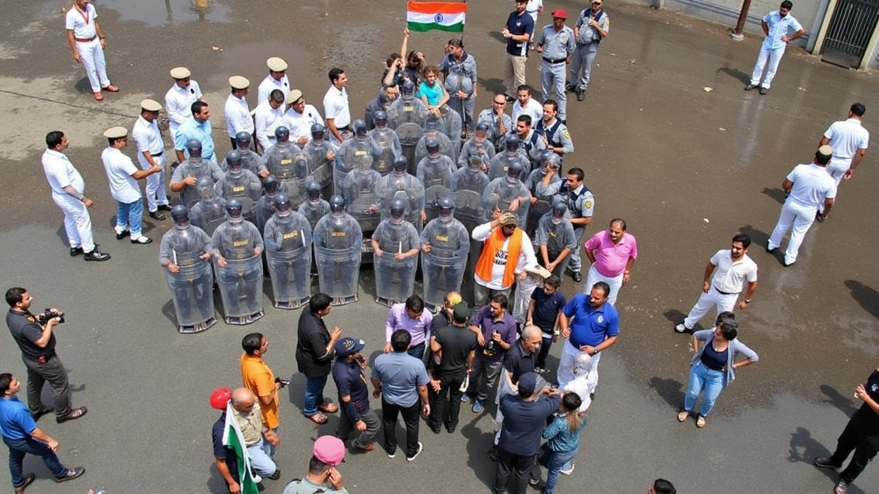 दो स्थानों से हुई रैली की शुरुआत